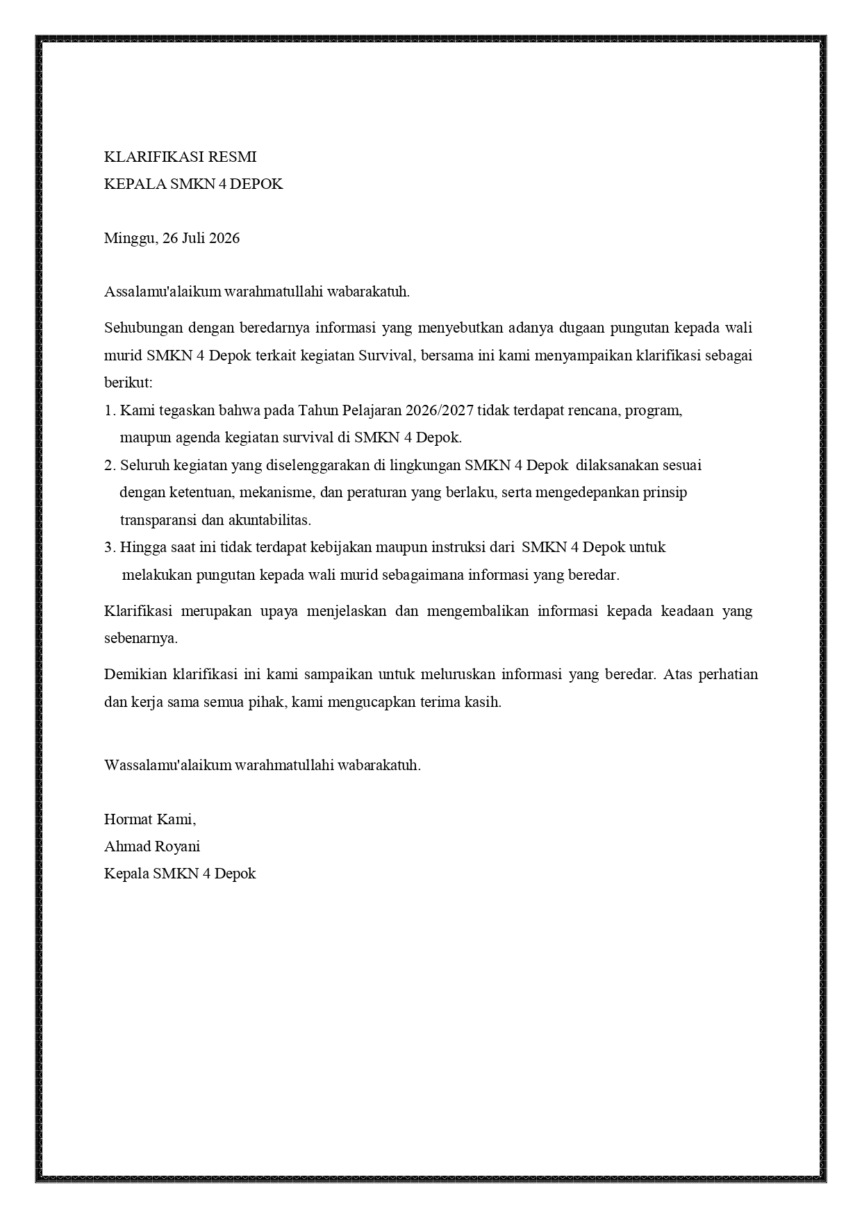 surat Klarifikasi Edit page 0001